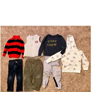 Boys Clothing bundle 3T Reebok Cozy Crew Sweatshirt Pants Jeans Vest‎ sweater